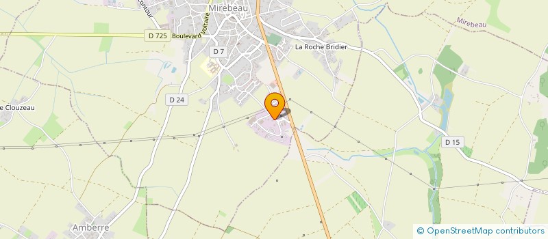 localisation de l'entreprise CONTROLE TECHNIQUE MIREBALAIS  MIREBEAU