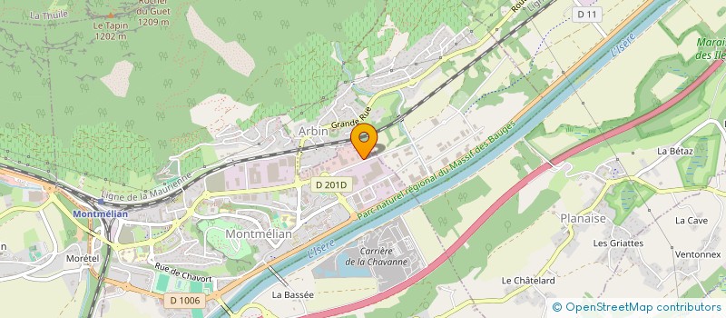 localisation de l'entreprise CONTROLE TECHNIQUE MONTMELIAN  MONTMELIAN