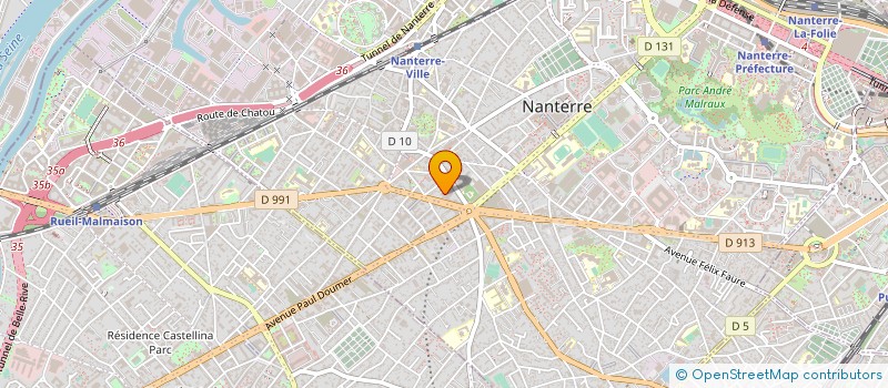 localisation de l'entreprise CONTROLE TECHNIQUE NANTERRE à NANTERRE