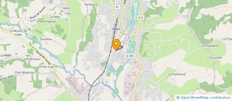 localisation de l'entreprise CONTROLE TECHNIQUE OBJATOIS à OBJAT
