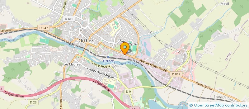 localisation de l'entreprise CONTROLE TECHNIQUE ORTHEZIEN à ORTHEZ
