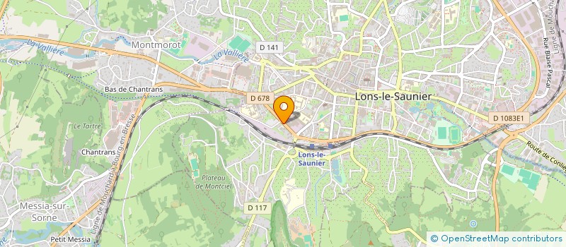 localisation de l'entreprise CONTROLE TECHNIQUE PETIT à LONS-LE-SAUNIER