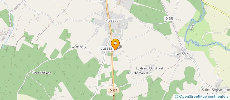 localisation de l'entreprise CONTROLE TECHNIQUE PLASSAC à PLASSAC