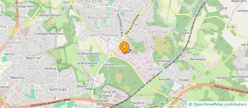 localisation de l'entreprise CONTROLE TECHNIQUE PLESCOP  PLESCOP