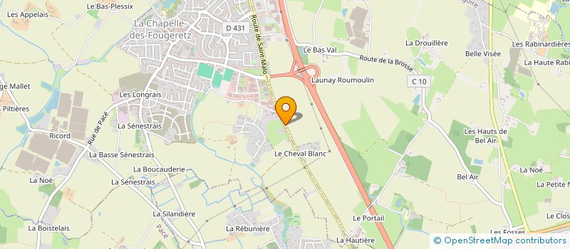 localisation de l'entreprise CONTROLE TECHNIQUE POLE AUTO 35  SAINT-GREGOIRE