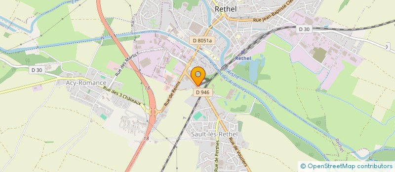 localisation de l'entreprise CONTROLE TECHNIQUE RETHELOIS à SAULT-LES-RETHEL