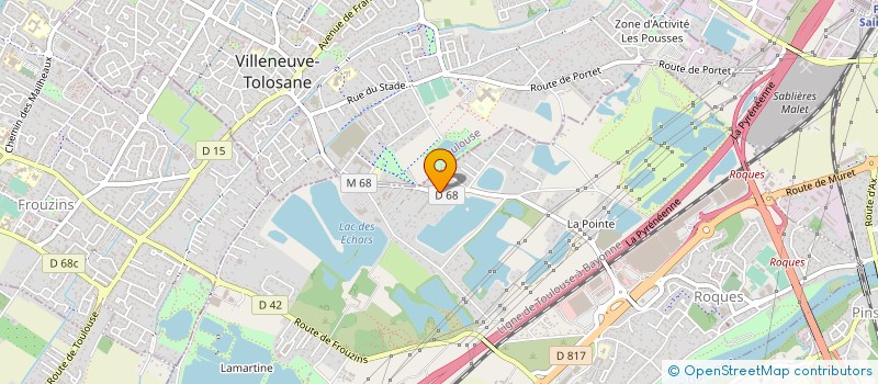 localisation de l'entreprise CONTROLE TECHNIQUE ROQUES  ROQUES