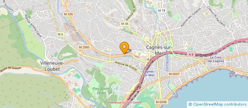 localisation de l'entreprise CONTROLE TECHNIQUE SAINT JEAN à CAGNES-SUR-MER