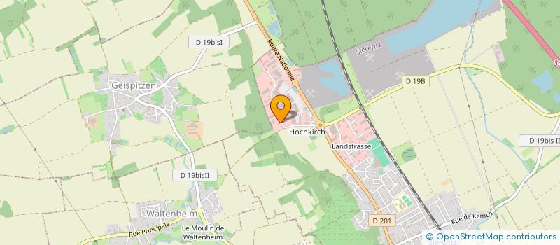 localisation de l'entreprise CONTROLE TECHNIQUE SIERENTZ  SIERENTZ