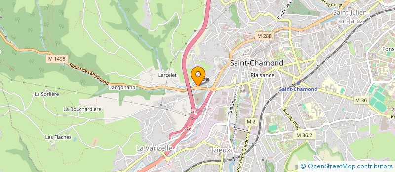 localisation de l'entreprise CONTROLE TECHNIQUE ST CHAMOND  SAINT-CHAMOND