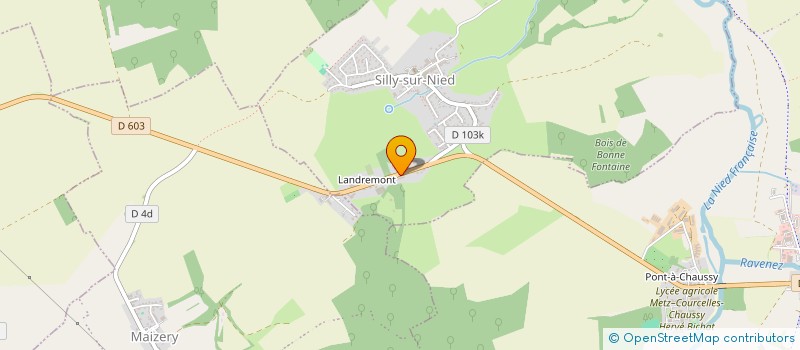 localisation de l'entreprise CONTROLE TECHNIQUE SUR NIED  SILLY-SUR-NIED