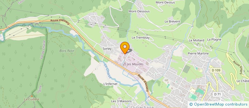 localisation de l'entreprise CONTROLE TECHNIQUE UGINOIS  UGINE