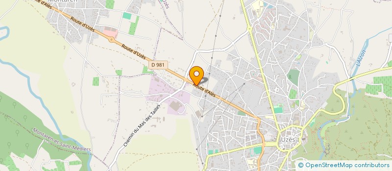 localisation de l'entreprise CONTROLE TECHNIQUE UZETIEN  UZES