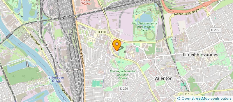 localisation de l'entreprise CONTROLE TECHNIQUE VALENTON à VALENTON