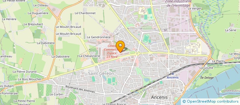 localisation de l'entreprise CONTROLE TECHNIQUE VARADES à ANCENIS-SAINT-GEREON