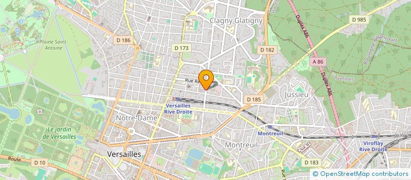 localisation de l'entreprise CONTROLE TECHNIQUE VERSAILLES RIVE DROITE à VERSAILLES