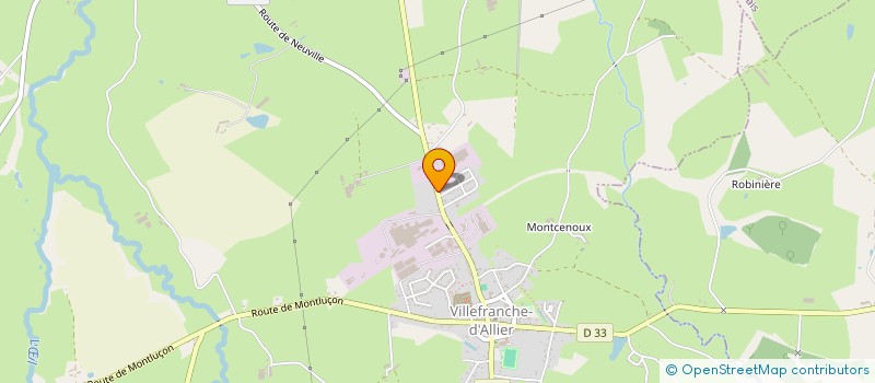 localisation de l'entreprise CONTROLE TECHNIQUE VILLEFRANCHE  VILLEFRANCHE-D'ALLIER