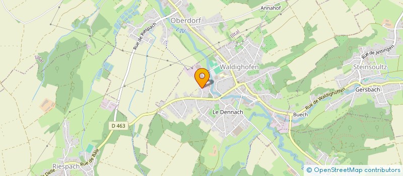 localisation de l'entreprise CONTROLE TECHNIQUE WALDIGHOFFEN  WALDIGHOFEN