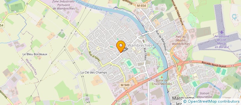 localisation de l'entreprise CONTROLE TECHNIQUE WAMBRECHIES à WAMBRECHIES