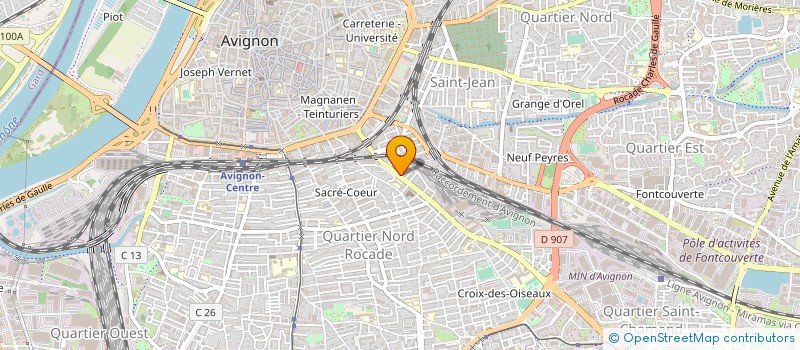 localisation de l'entreprise CONTROLE TRAITEMENT CHARPENTES à AVIGNON