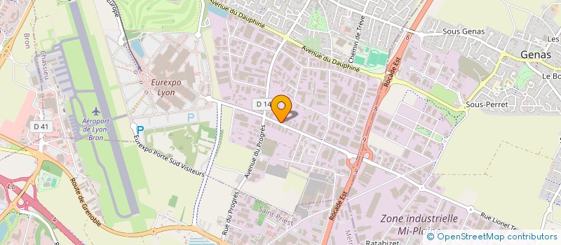 localisation de l'entreprise CONTROLE VISUEL INDUSTRIEL  CHASSIEU