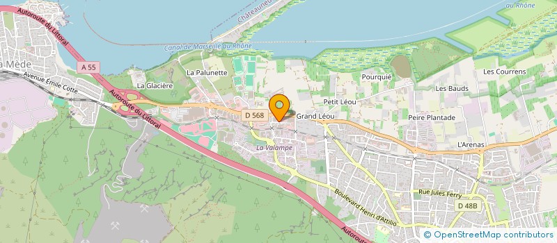 localisation de l'entreprise CONTROLES APPLICATIONS ET TECHNIQUES à CHATEAUNEUF-LES-MARTIGUES