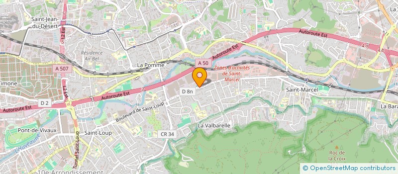 localisation de l'entreprise CONTROLES ETUD TRAIT EXPERT CHIMIQUES  MARSEILLE