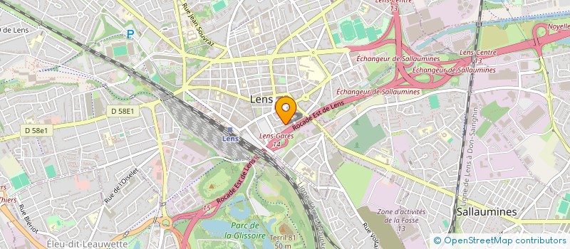 localisation de l'entreprise CONTROLES GENERALE MAINTENANCE à LENS