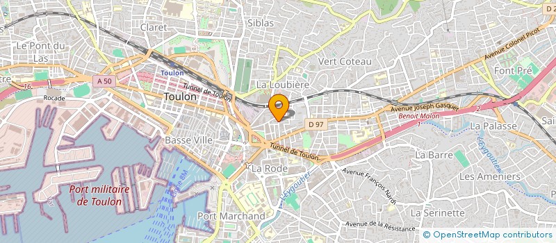 localisation de l'entreprise CONTROLES INVESTIGATIONS ALARMES à TOULON
