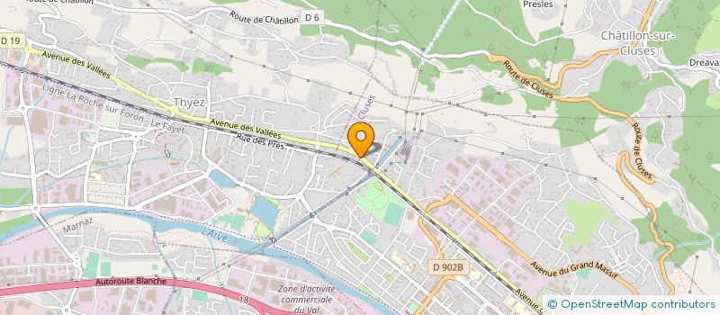 localisation de l'entreprise CONTROLES TECHNIQUES AUTOMOBILES ZAREBSKI - CTAZ  CLUSES