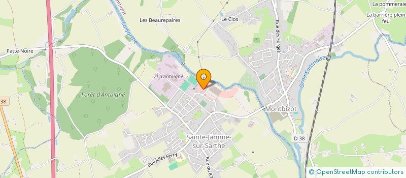 localisation de l'entreprise CONTROLES TECHNIQUES DE SAINTE JAMME à SAINTE-JAMME-SUR-SARTHE