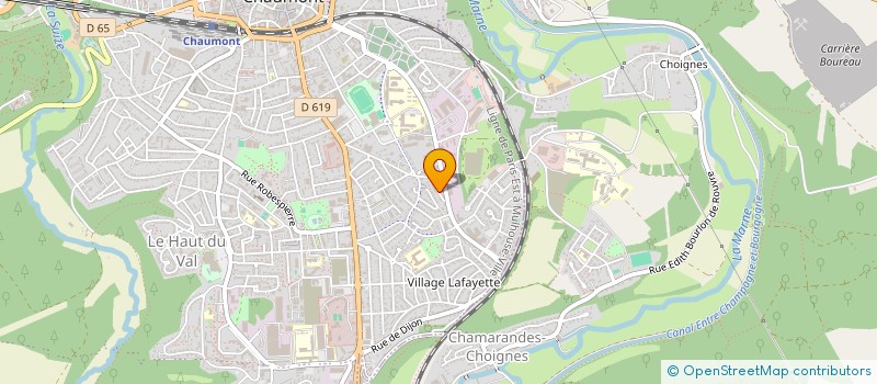 localisation de l'entreprise CONTROLES TECHNIQUES VEHICULES A MOTEURS à CHAUMONT