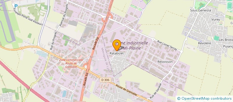 localisation de l'entreprise CONTROLIFT à GENAS