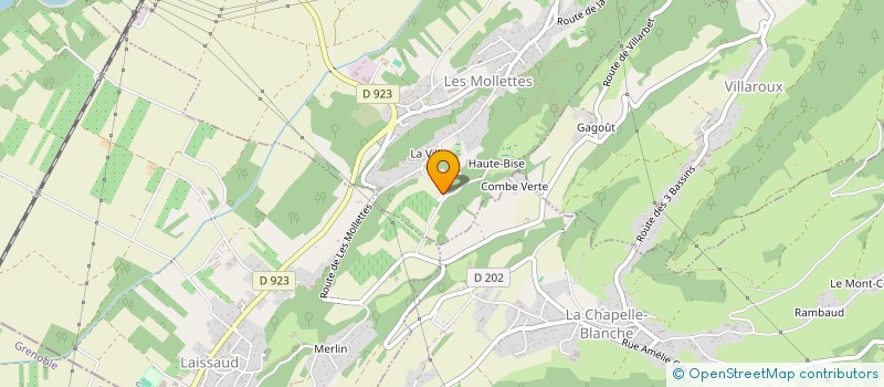 localisation de l'entreprise CONTROLIUM  LES MOLLETTES