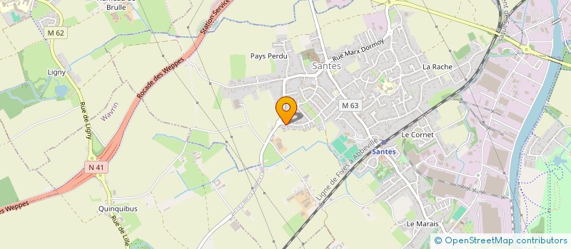 localisation de l'entreprise CONTRONI IMMO  SANTES