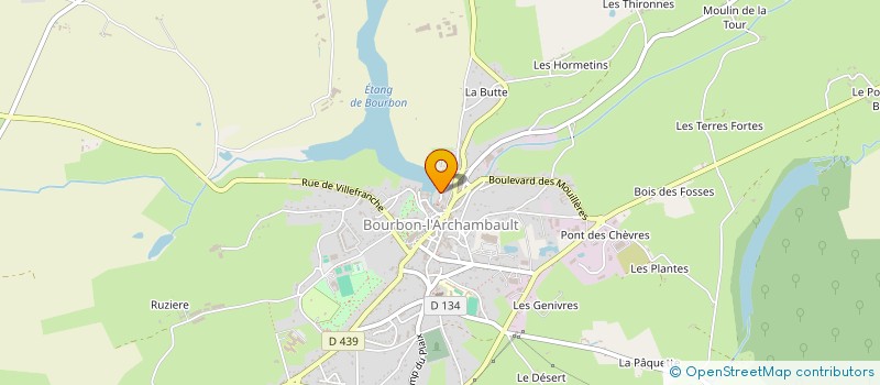 localisation de l'entreprise CONTROX SARL à BOURBON L'ARCHAMBAULT
