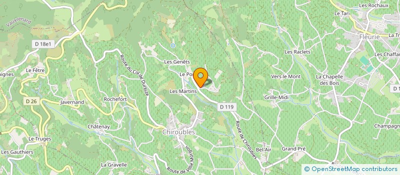 localisation de l'entreprise CONVENTIA  CHIROUBLES