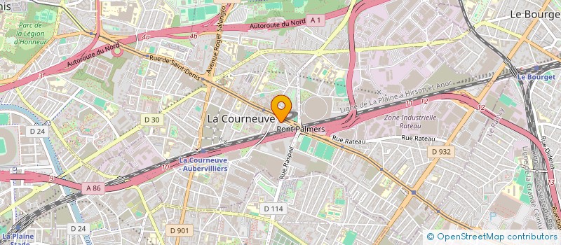 localisation de l'entreprise CONVENTION à LA COURNEUVE