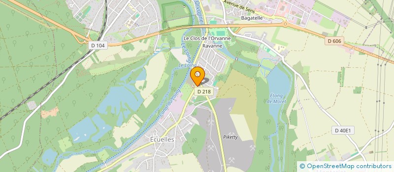 localisation de l'entreprise CONVENTION D'EXERCICE CONJOINT KINE  MORET-LOING-ET-ORVANNE