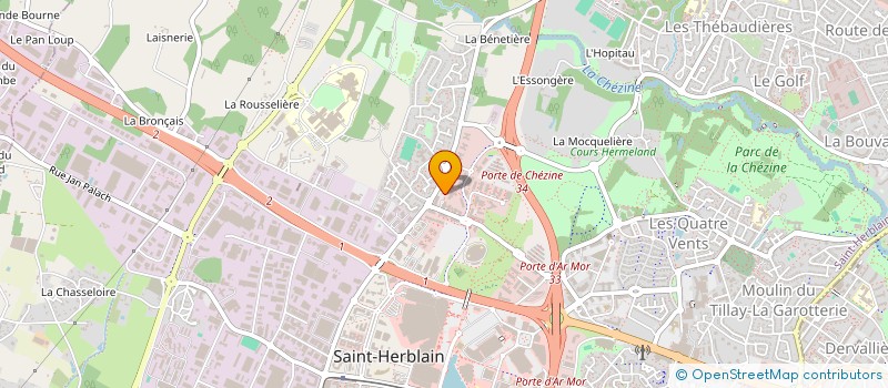 localisation de l'entreprise CONVENTION DES ENTREPRISES POUR LE CLIMAT OUEST à SAINT-HERBLAIN