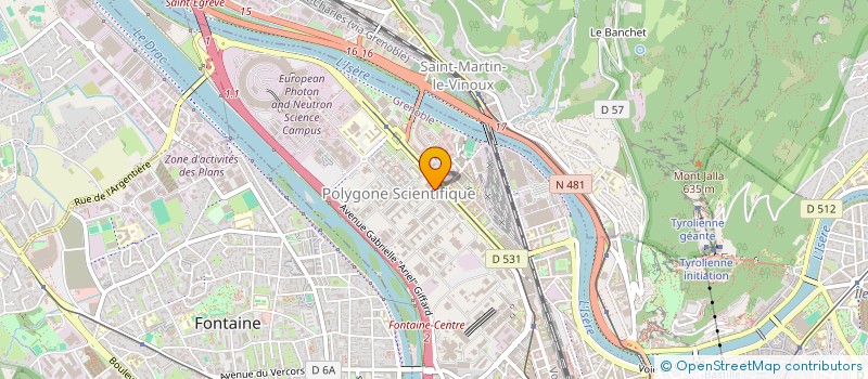 localisation de l'entreprise CONVENTION POUR LA TRANSITION DES ETABLISSEMENTS DU SUPERIEUR à GRENOBLE