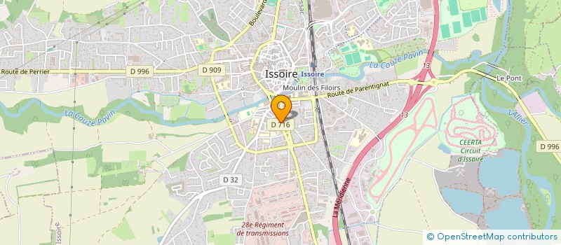 localisation de l'entreprise CONVENTION TATTOO ISSOIRE  ISSOIRE