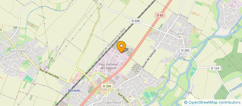 localisation de l'entreprise CONVERGENCE  BENFELD