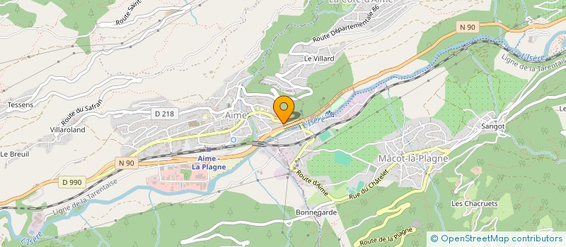 localisation de l'entreprise CONVERGENCE ASSURANCE  AIME-LA-PLAGNE