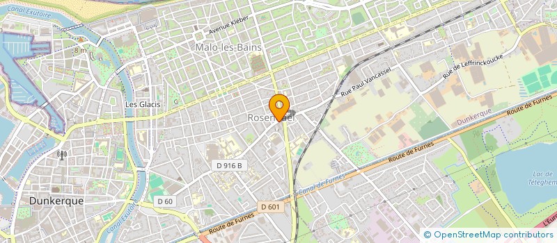 localisation de l'entreprise CONVERGENCE.COM à DUNKERQUE