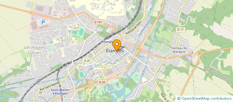 localisation de l'entreprise CONVERGENCE HOPITAL / SANTE PUBLIQUE- SUD - ESSONNE  ETAMPES