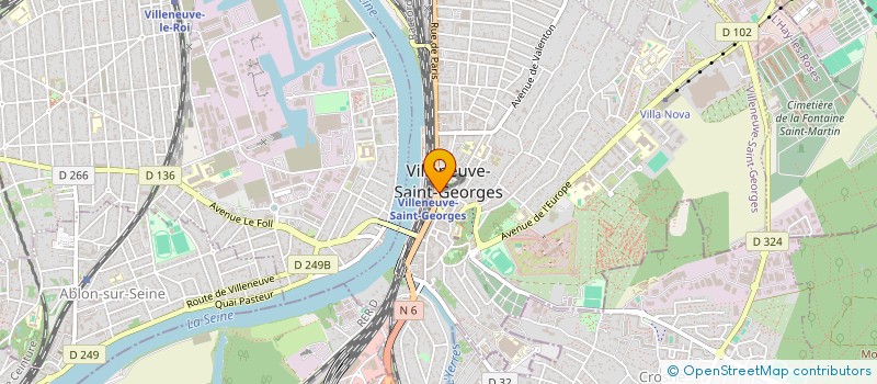 localisation de l'entreprise CONVERGENCE NATIONALE RAIL  VILLENEUVE-SAINT-GEORGES