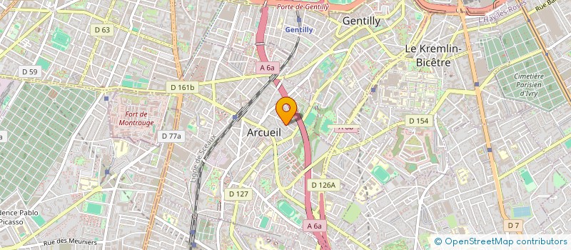localisation de l'entreprise CONVERGENCE URBAINE à ARCUEIL