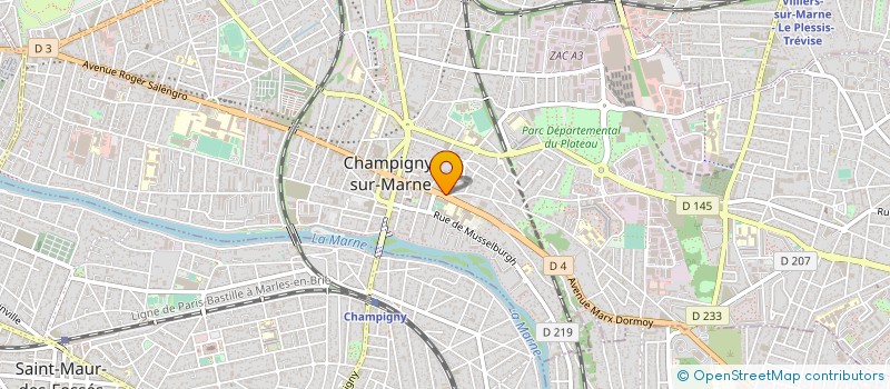 localisation de l'entreprise CONVERGENCES à CHAMPIGNY-SUR-MARNE