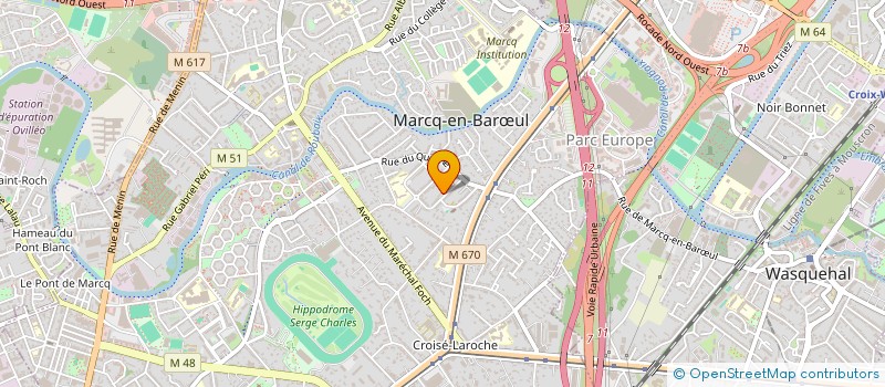 localisation de l'entreprise CONVERGENCES à MARCQ-EN-BARŒUL